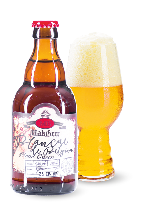 Пиво MakarBeer «Бельгійське Пшеничне» біле нефільтроване 4.5°