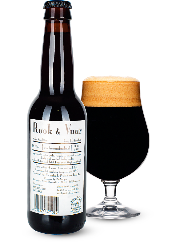 Пиво De Molen «Rook & Vuur» темне фільтроване 8.2°