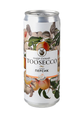 Сидр сухой Toosecco Персик 0.33л