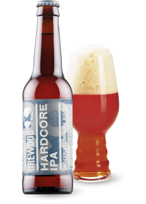 Пиво BrewDog «Hardcore IPA» янтарное фильтрованное 9.2°