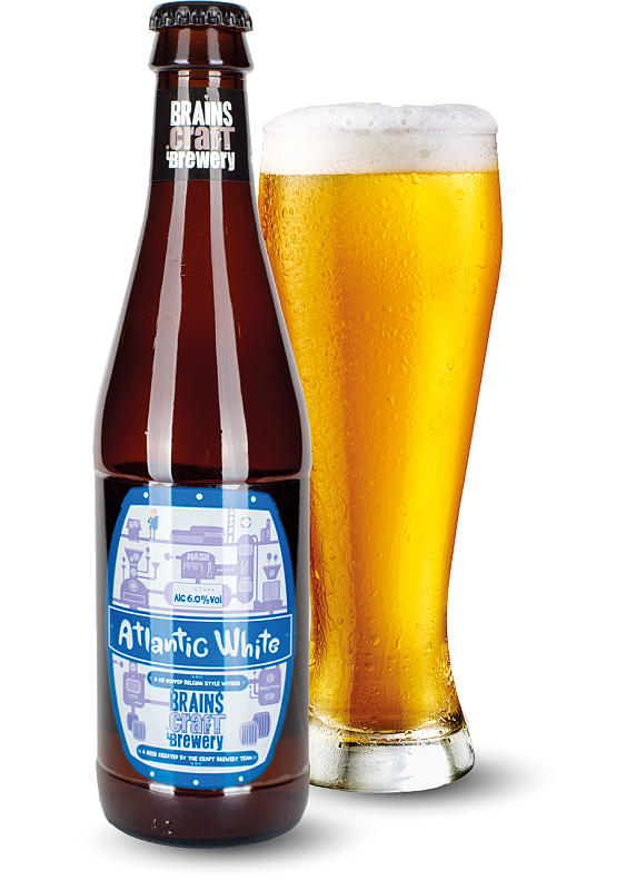 Пиво Brains «Craft Atlantic White» світле нефільтроване 6.0°