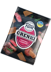 Гренки ржаные «Flint» со вкусом телятины с аджикой, 100г