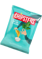 Чипсы картофельные «Chipsters» со вкусом сметаны с зеленью, 100г