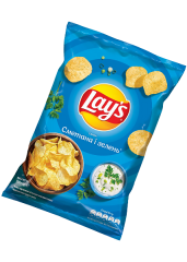 Чипсы «Lays» со вкусом сметаны с зеленью, 120г