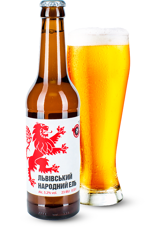Пиво Правда «Львівський народний Ель» світле нефільтроване 5.2°