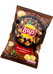Чипсы Lays со вкусом мясная сковорода с грибами, 120г