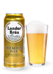 Пиво Lander Brau Premium Beer 0.5л