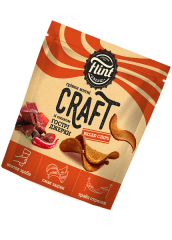 Гренки ржано-пшеничные волнистые «Flint Craft Grenki» со вкусом острых джерки, 80г