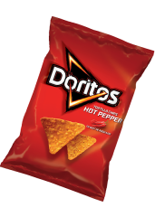 Чипсы кукурузные «Doritos» со вкусом острого перца, 100г