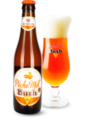 Пиво Dubuisson «Peche Mel Bush» светлое нефильтрованное 8.5°