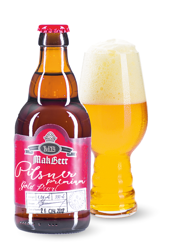 Пиво MakarBeer «Преміум Пілснер» світле нефільтроване 4.8°
