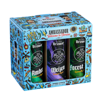 Набор пива Volynski Browar «Ambassador» 0.5л х 6шт