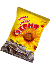Семена подсолнечные жареные «Велике та смачне ЗЕРНЯ», 90г