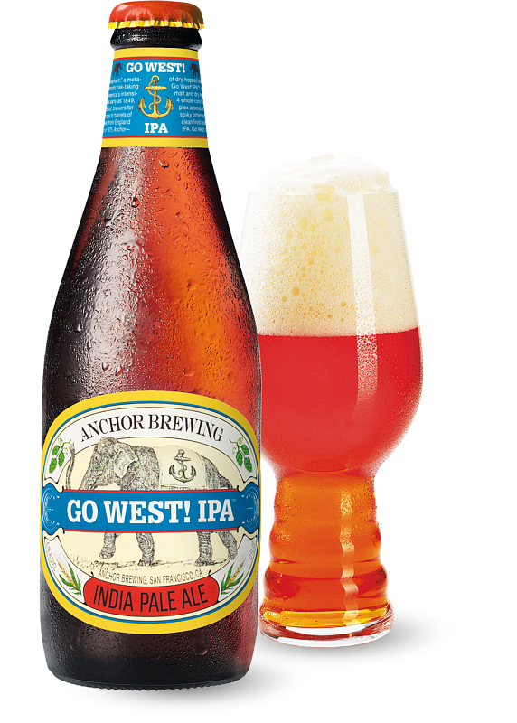 Пиво Anchor «Go West IPA» світле фільтроване 6.7°