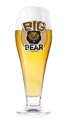 Пиво «Big Bear» светлое нефильтрованное 4.9°