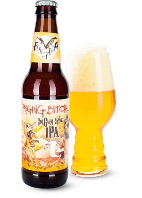 Пиво Flying Dog «Raging Bitch Belgian Style IPA» светлое нефильтрованное 8.3°