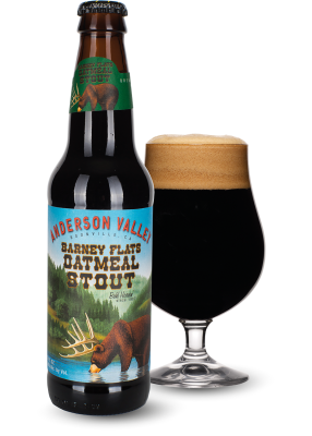 Пиво Anderson Valley «Barney Flats Oatmeal Stout» темное нефильтрованное 5.8°